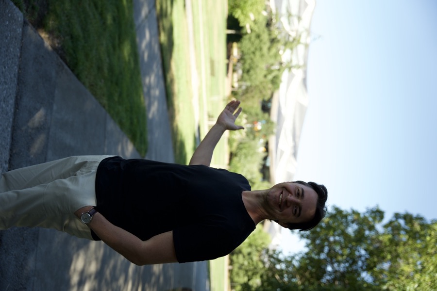 Adriano Gianini no campus do Google, em Mountain View